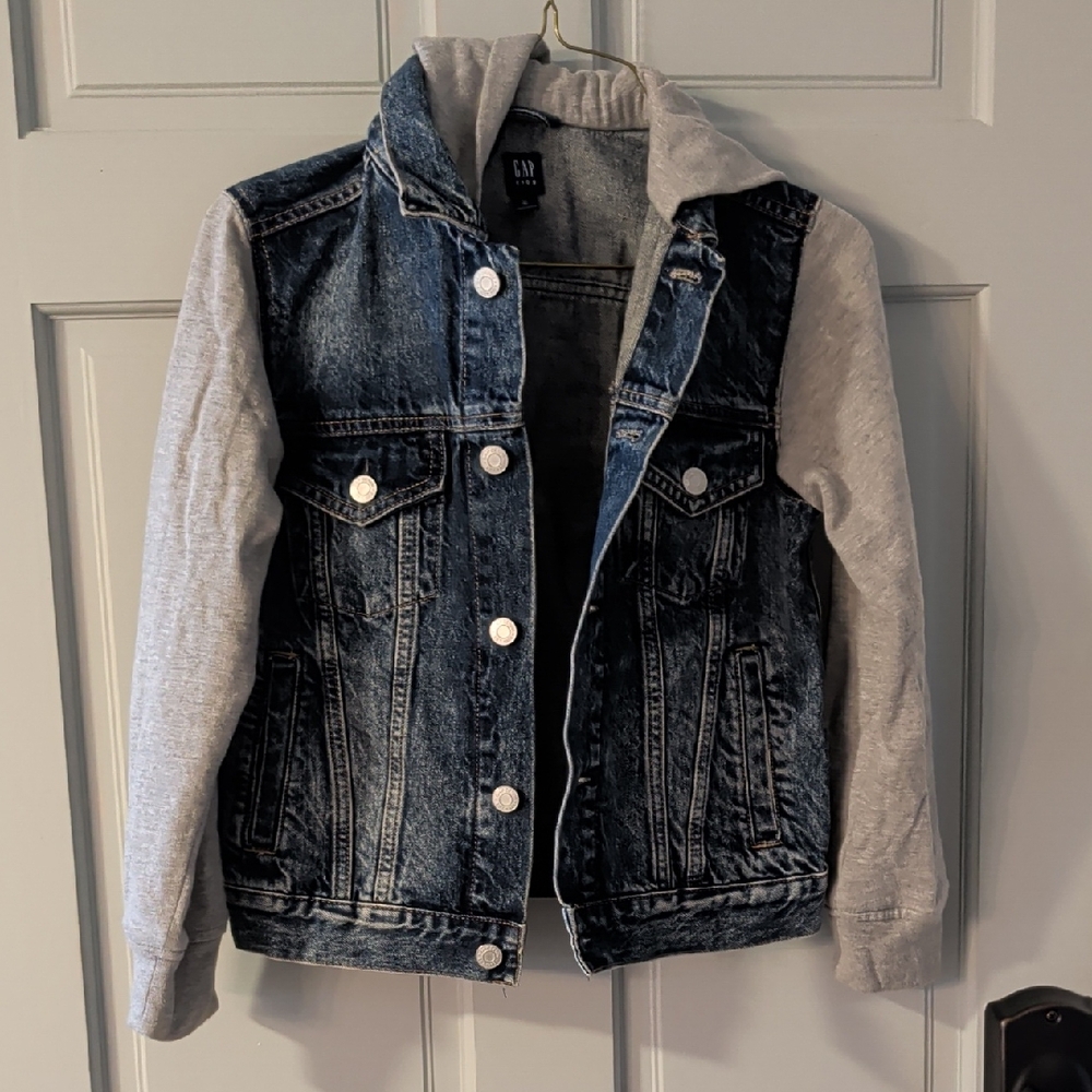 Gap Kids Icon Denim Hoodie Jacket